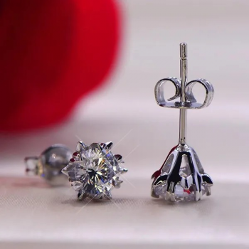Trendige Solitär-Ohrstecker mit Zirkonia – Eleganter Brautschmuck